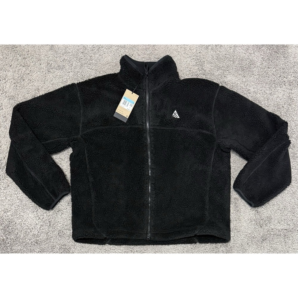 Nike ACG Canwell Glacier Therma Fit Sherpa Jacket Black FV8653-010 Mens Size M